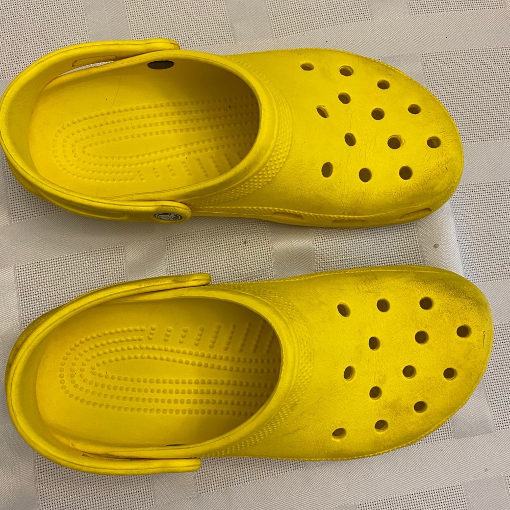 Yellow crocs